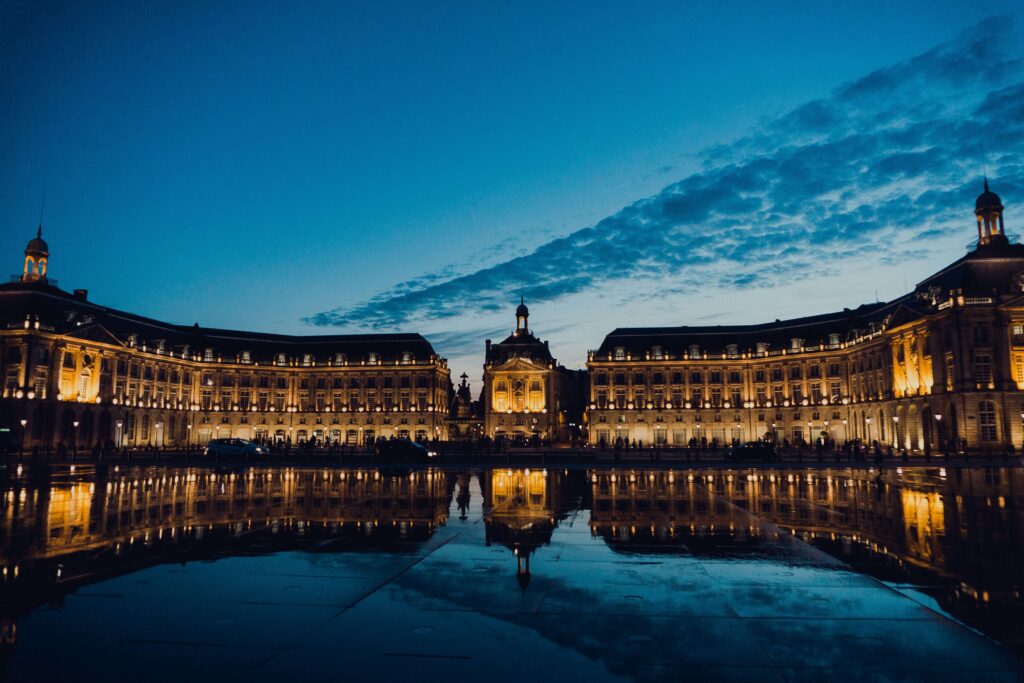 building with beautiful sky